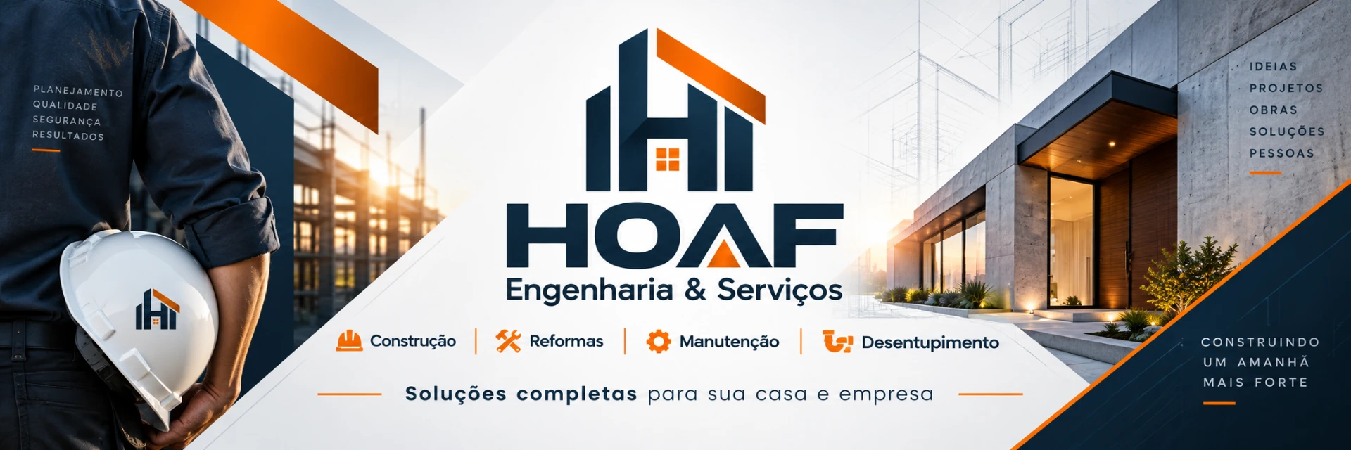 HOAF Engenharia e Serviços — construção, reformas, manutenção e desentupimento